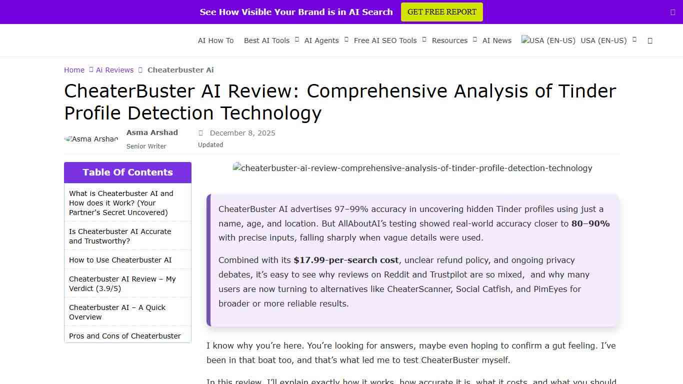 CheaterBuster AI Review 2026: Is It Worth the $18/Scan?